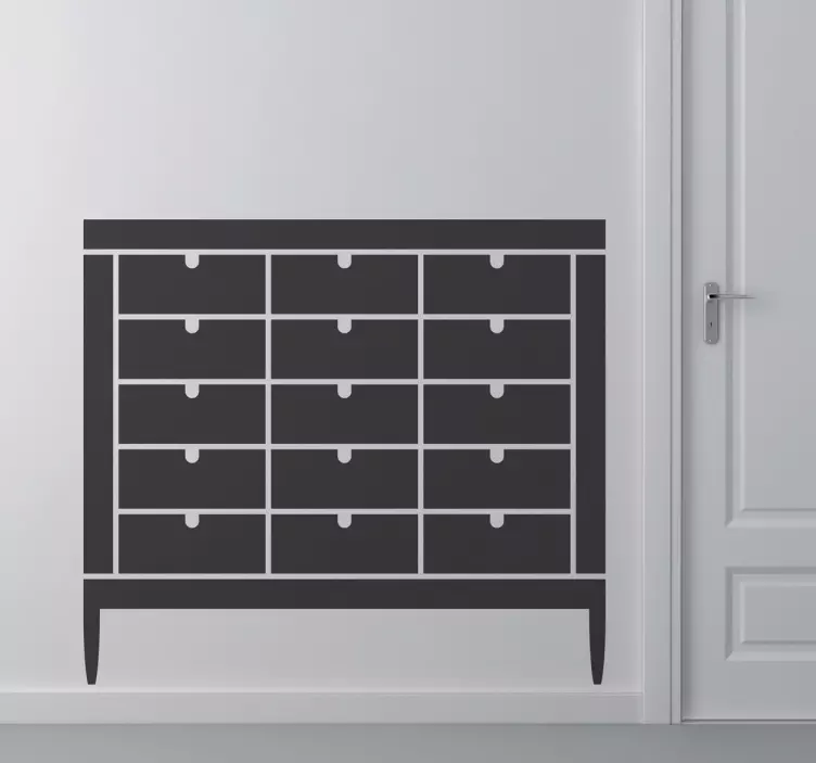 Sticker decorativo cassettiera - TenStickers