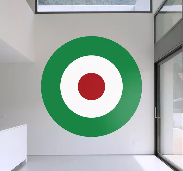 Sticker decorativo cerchio tricolore - TenStickers