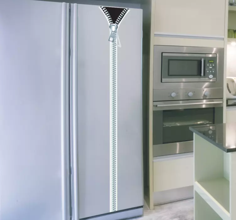 Sticker decorativo cerniera per frigo - TenStickers
