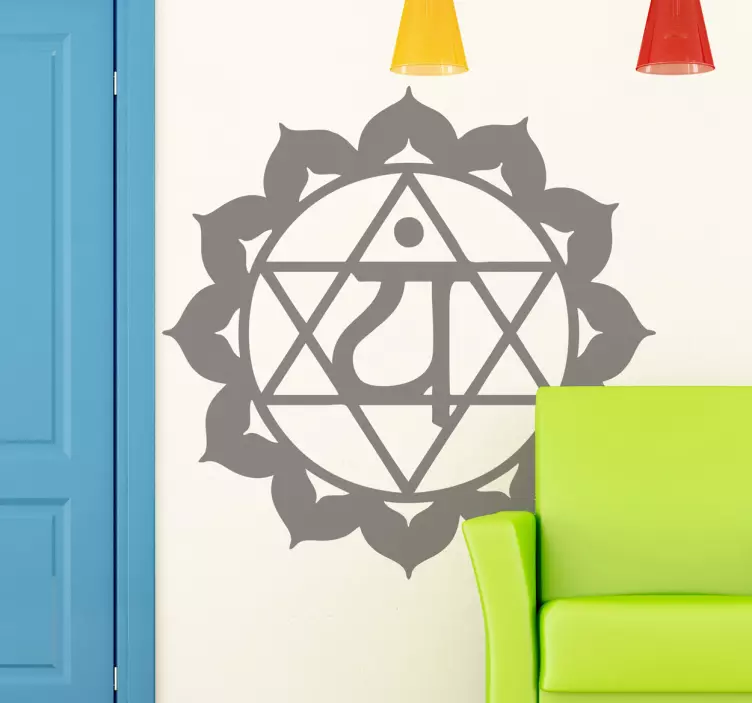 Sticker decorativo chakra anahatacakra - TenStickers
