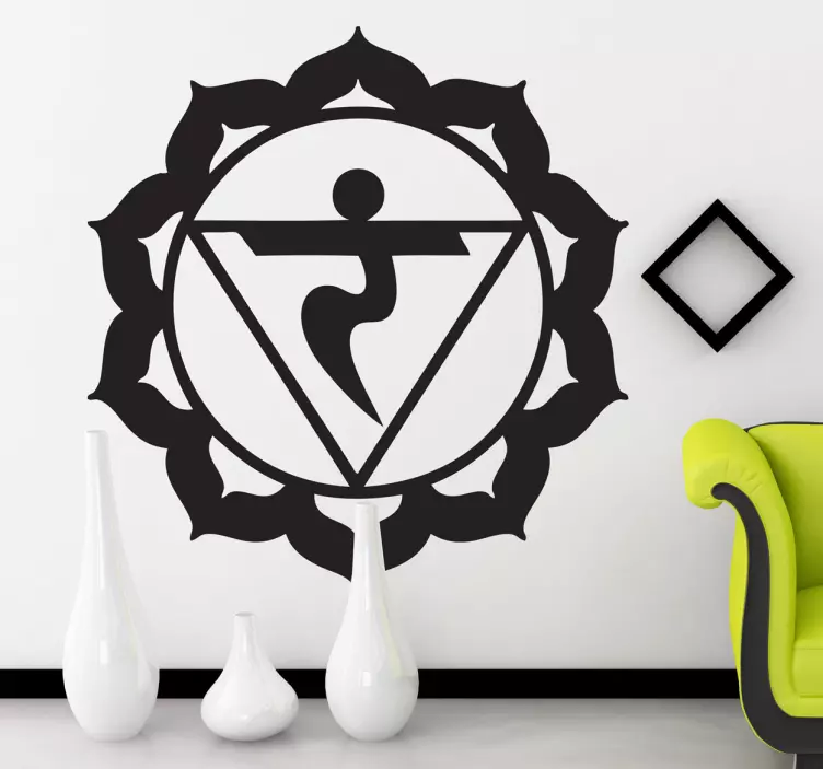 Sticker decorativo chakra manipuracakra - TenStickers
