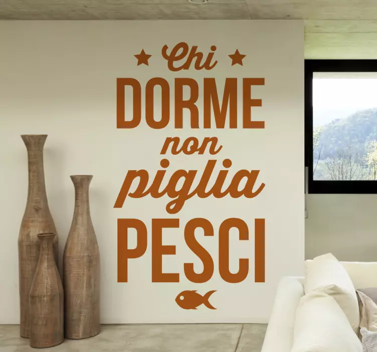 Sticker decorativo chi dorme - TenStickers