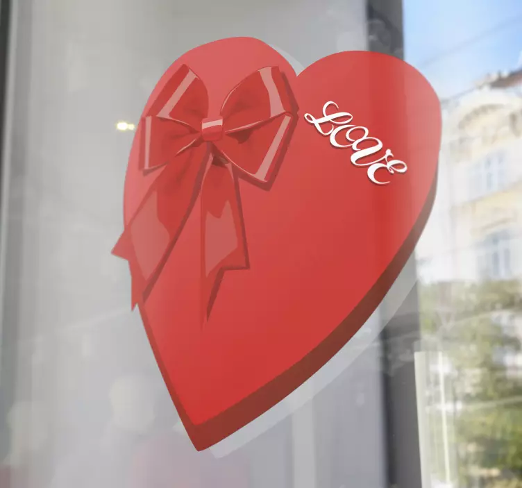 Sticker decorativo cofanetto San Valentino 1 - TenStickers