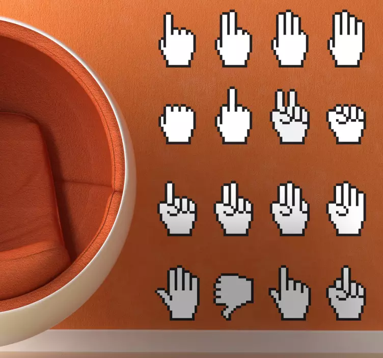 Sticker decorativo collezione cursori - TenStickers