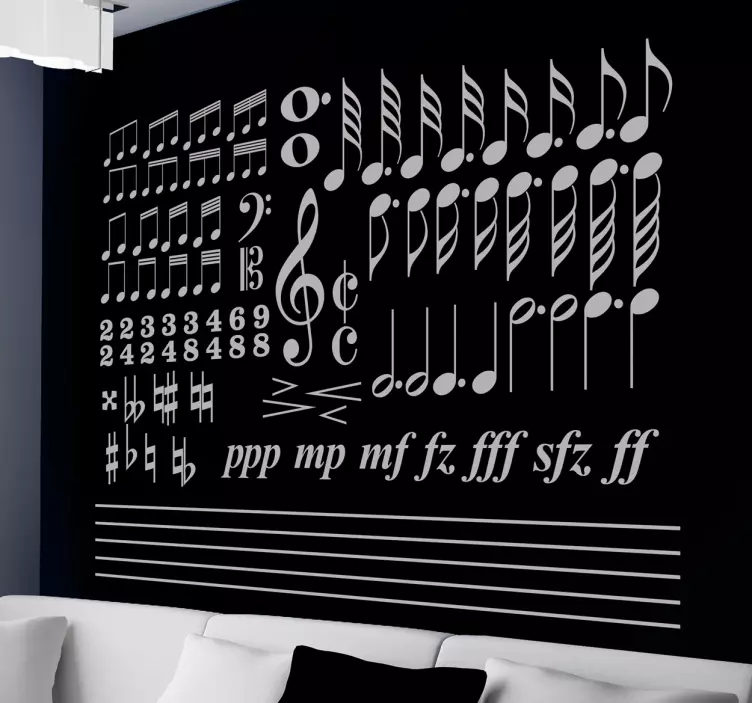 Sticker decorativo collezione solfeggio - TenStickers
