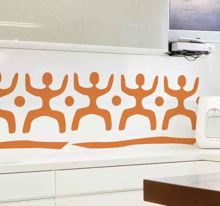 Sticker decorativo cornice tribale - TenStickers