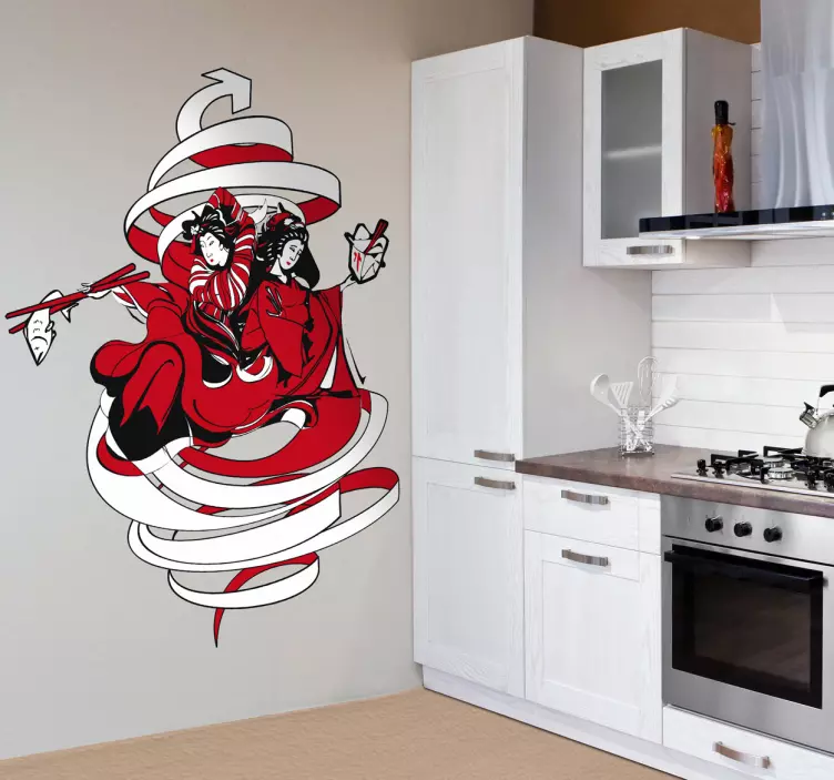 Sticker decorativo cucina giapponese - TenStickers