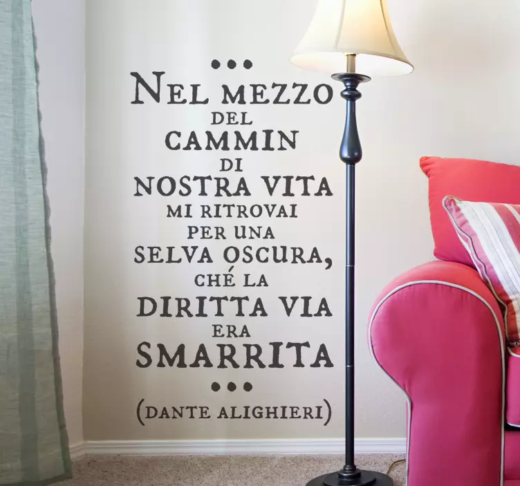 Sticker decorativo Dante Alighieri - TenStickers