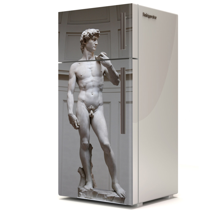 Adesivo frigo David Michelangelo - TenStickers