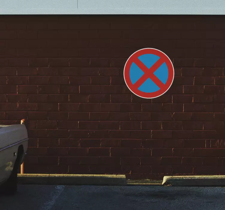 Sticker decorativo divieto di fermata - TenStickers