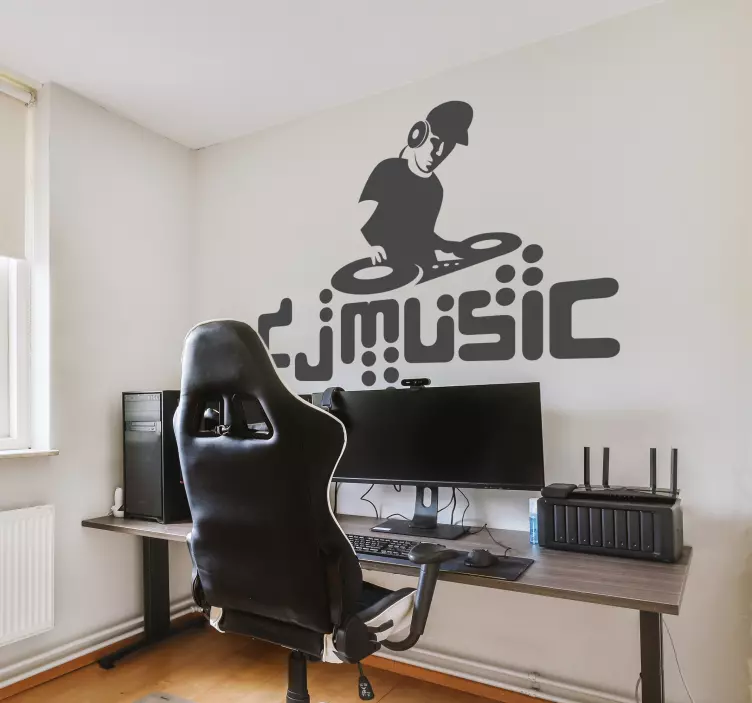 Sticker decorativo DJ music - TenStickers