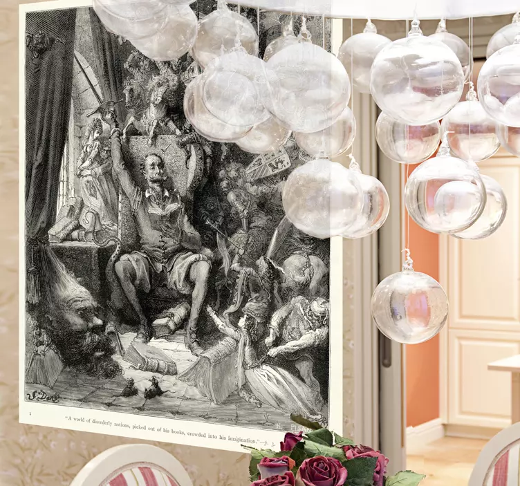 Sticker decorativo Don Chisciotte Doré - TenStickers