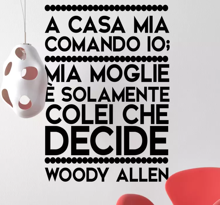 Sticker decorativo donna decisioni - TenStickers