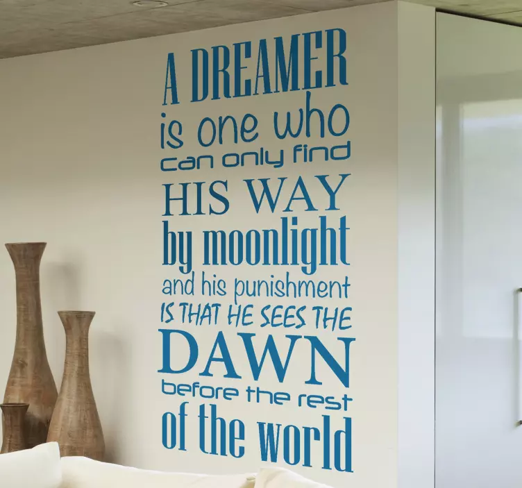 Sticker decorativo dreamer Oscar Wilde - TenStickers