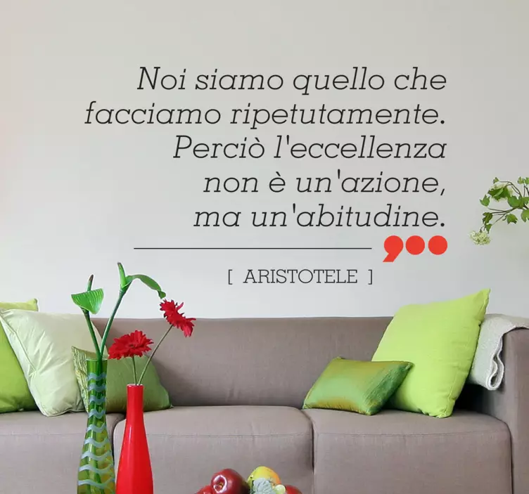 Sticker decorativo eccellenza Aristotele - TenStickers