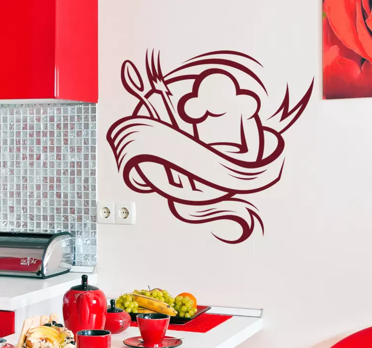 Sticker decorativo emblema cucina 1 - TenStickers