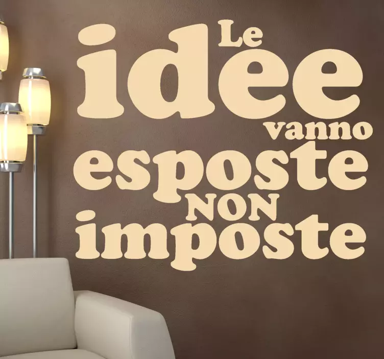 Sticker decorativo esporre idee - TenStickers