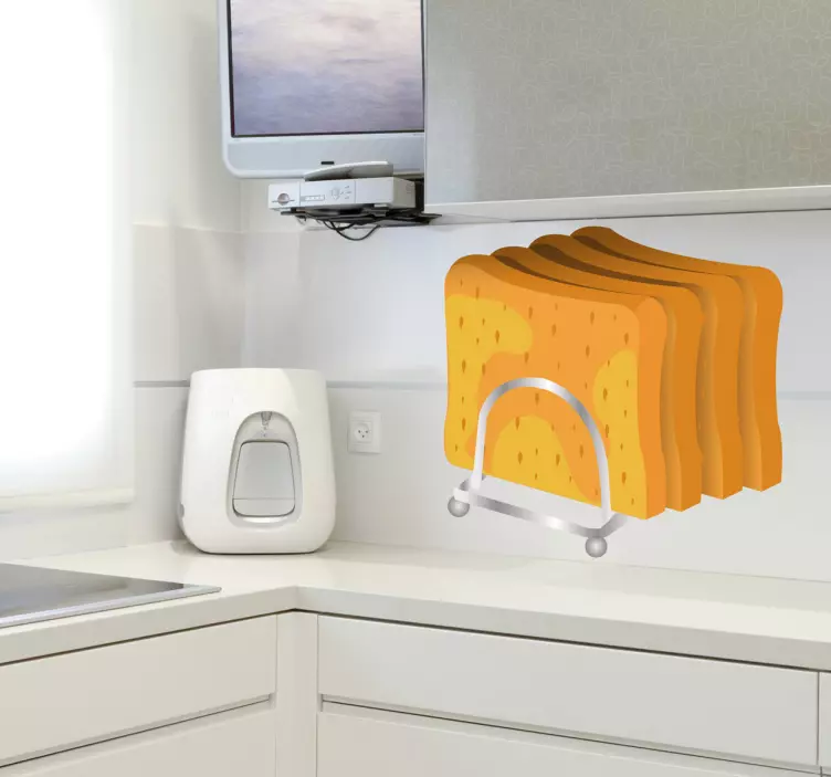 Sticker decorativo fette di pane - TenStickers