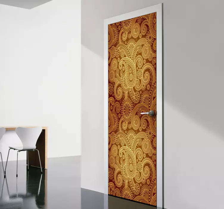 Sticker decorativo fondo floreale - TenStickers