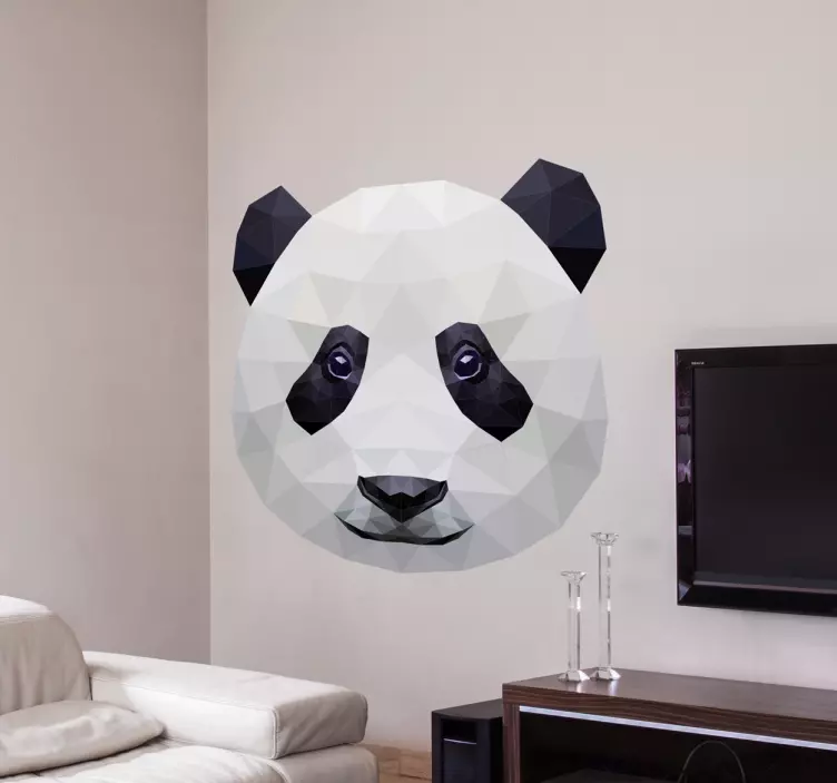 Sticker decorativo foto panda - TenStickers