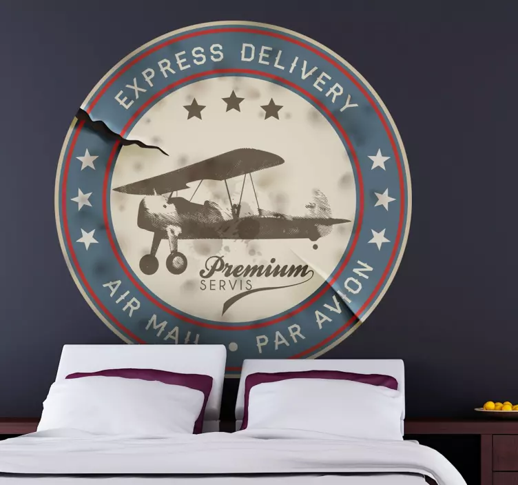 Sticker decorativo francobollo vintage - TenStickers