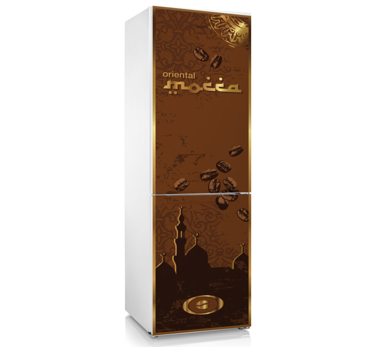 Sticker decorativo frigo Oriental Mocca - TenStickers