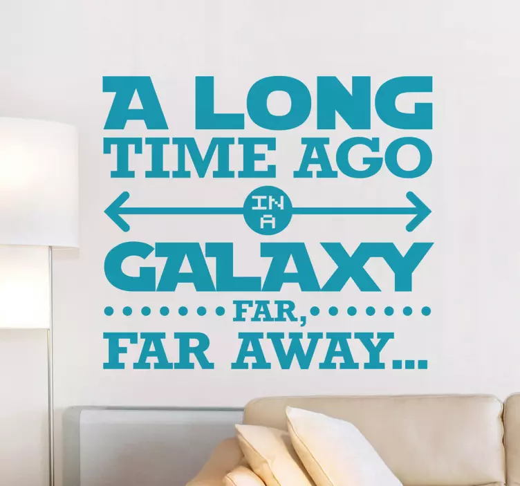 Sticker decorativo galaxy far away - TenStickers