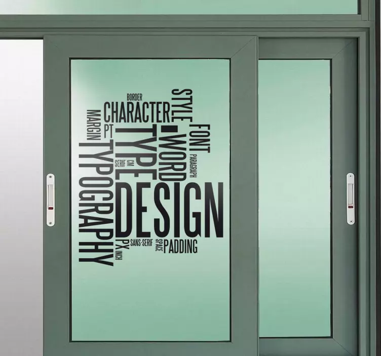 Sticker decorativo gergo tipografia - TenStickers