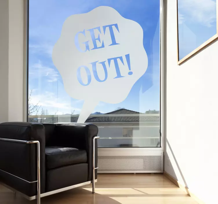 Sticker decorativo get out - TenStickers
