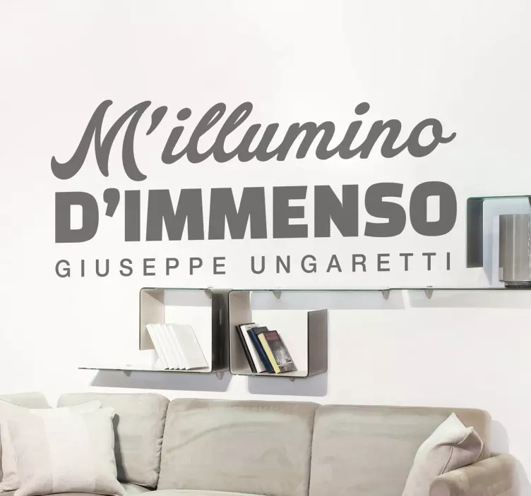 Sticker decorativo Giuseppe Ungaretti - TenStickers