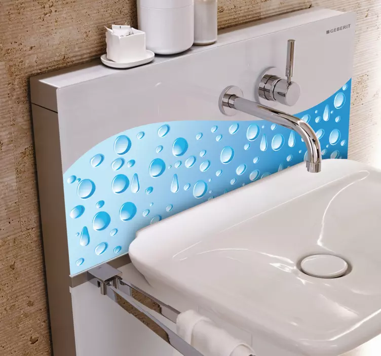 Sticker decorativo goccia di acqua 4 - TenStickers