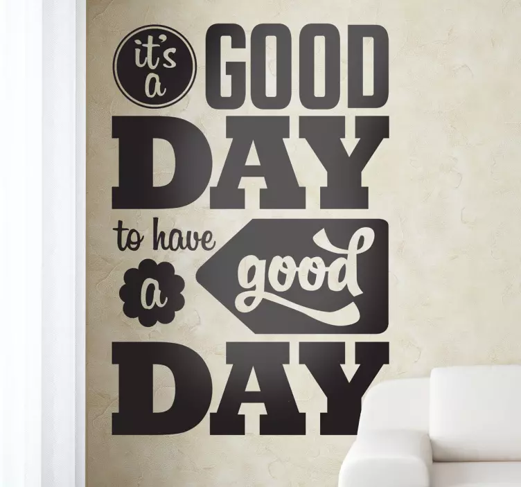 Sticker decorativo good day - TenStickers