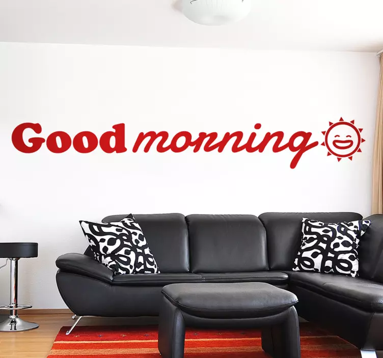 Sticker decorativo good morning - TenStickers