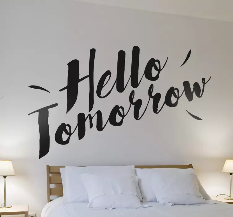 Sticker decorativo Hello Tomorrow - TenStickers
