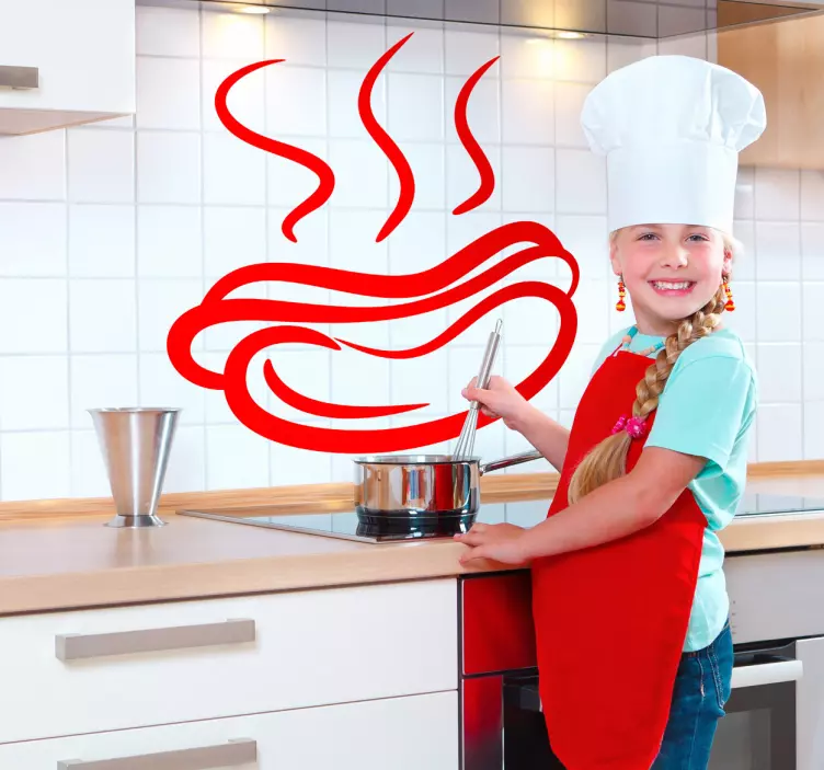 Sticker decorativo hot dog silhouette - TenStickers