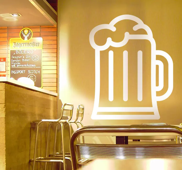 Sticker decorativo icona birra - TenStickers
