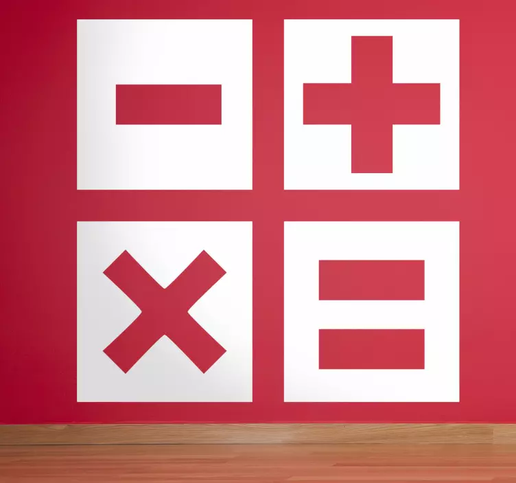 Sticker decorativo icona calcolatrice - TenStickers