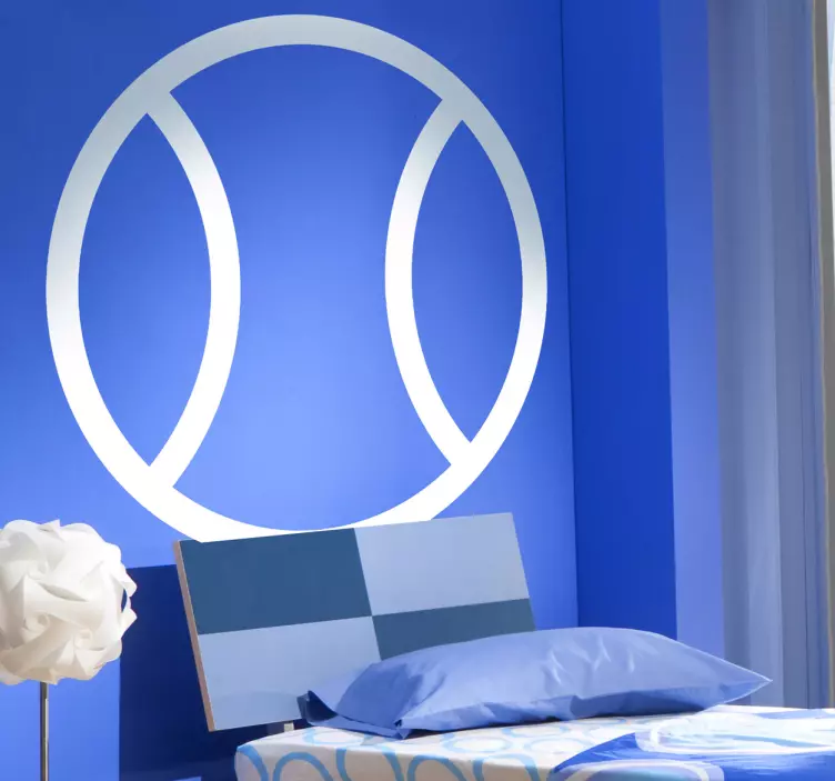 Sticker decorativo icona palla da tennis - TenStickers