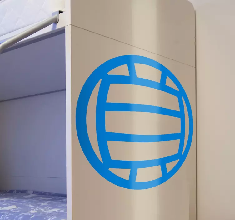 Sticker decorativo icona palla da volley - TenStickers