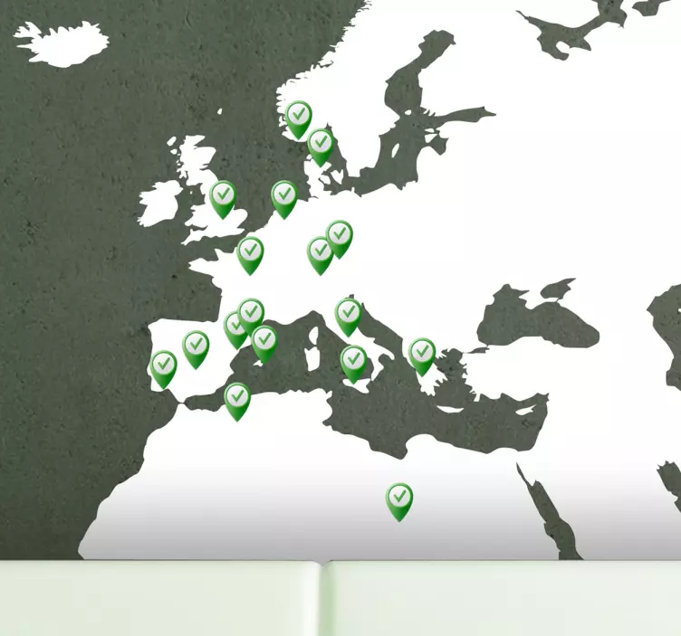 Sticker decorativo icone luoghi visitati 2 - TenStickers