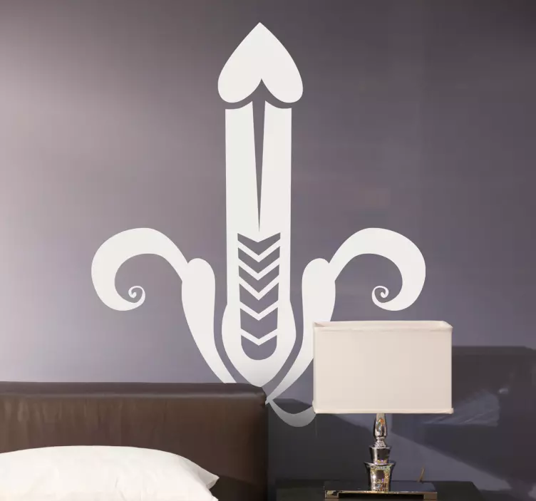 Sticker decorativo illustrazione astratta pene - TenStickers