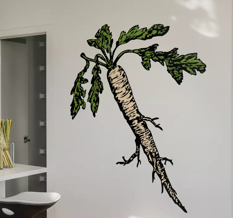 Sticker decorativo illustrazione carota - TenStickers