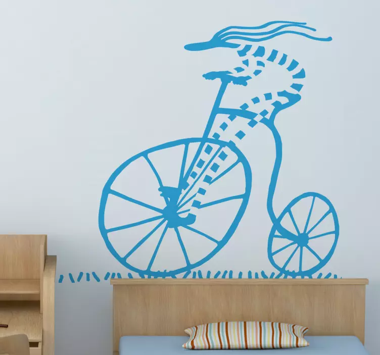 Sticker decorativo illustrazione ciclista - TenStickers