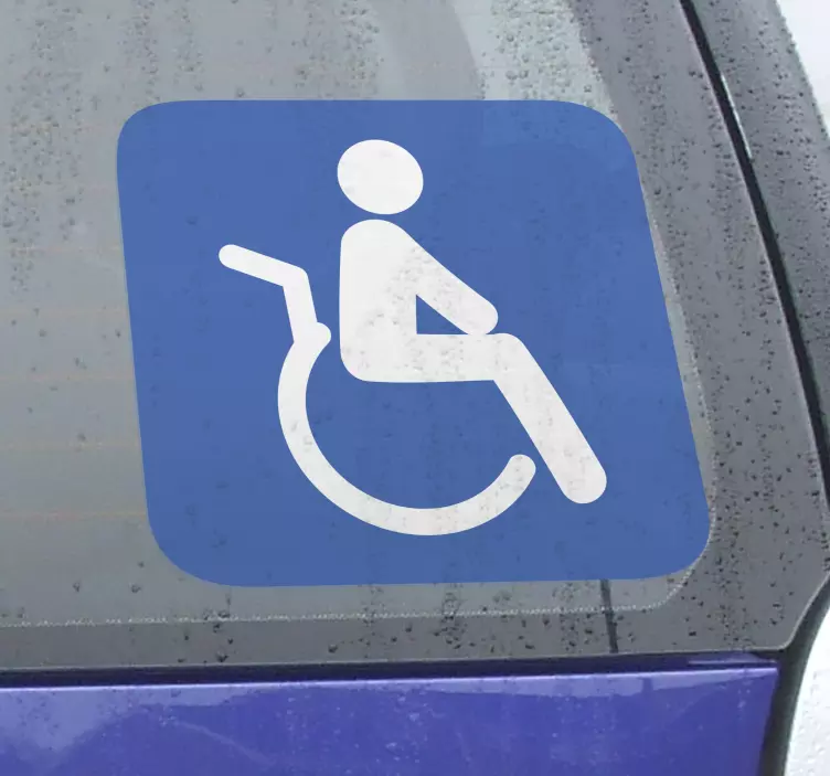 Sticker decorativo insegna disabili - TenStickers