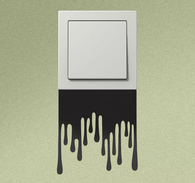 Sticker decorativo interruttore colata - TenStickers