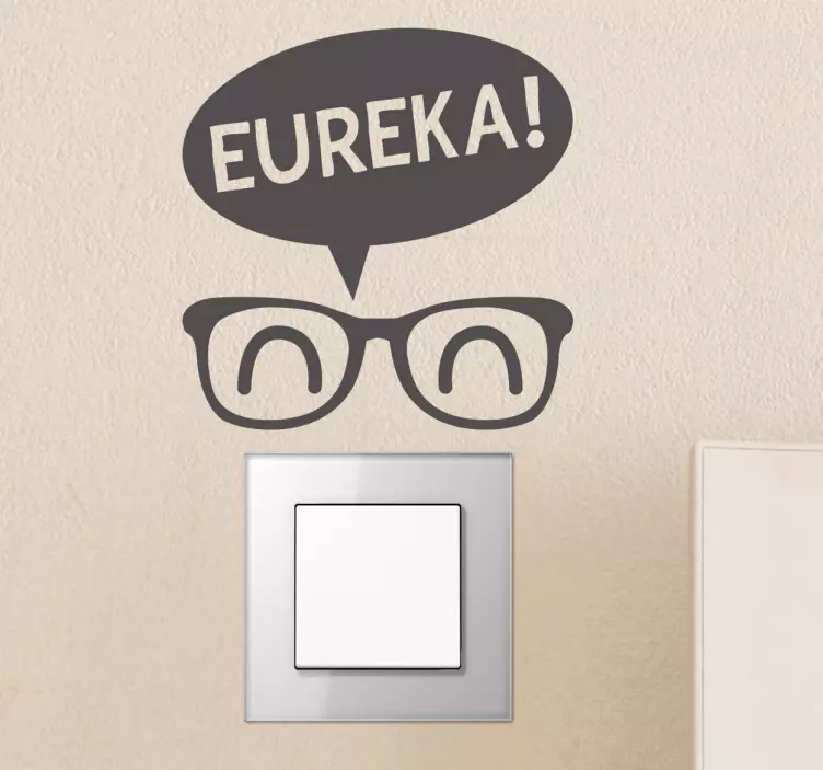 Sticker decorativo interruttore eureka - TenStickers