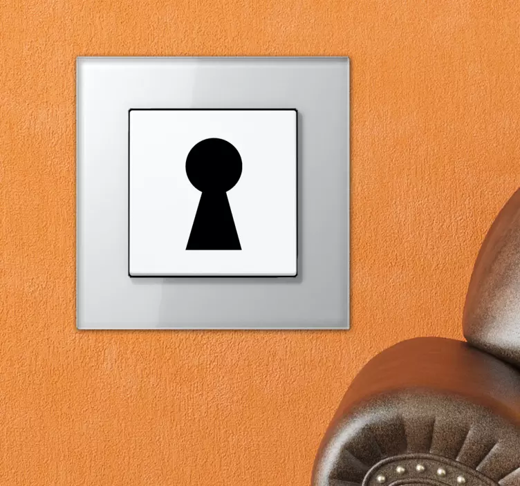 Sticker decorativo interruttore serrature - TenStickers