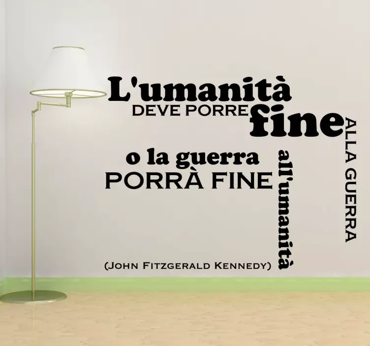 Sticker decorativo John Kennedy - TenStickers