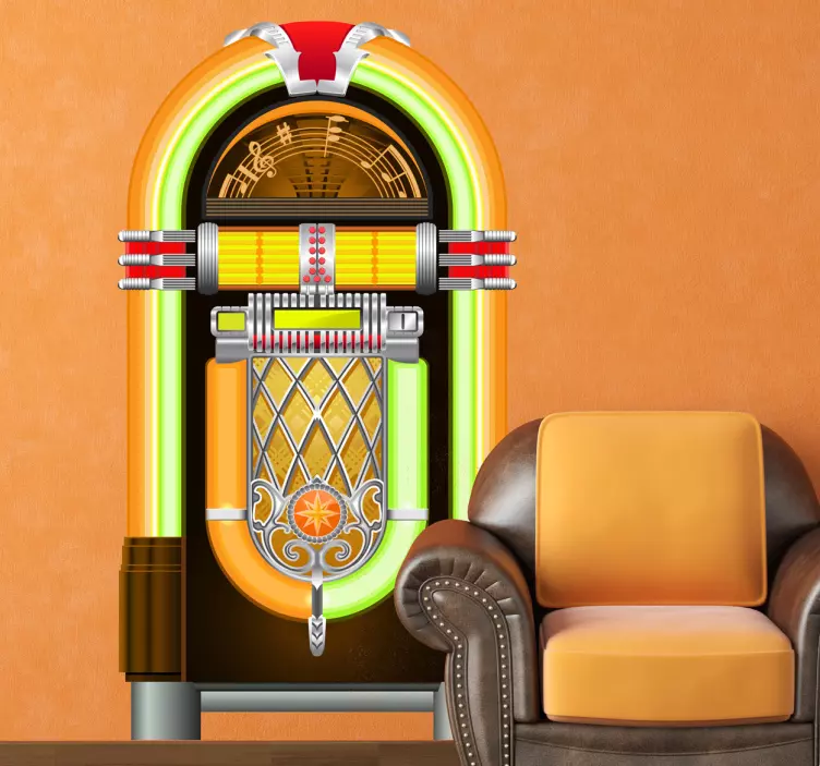 Sticker decorativo jukebox vintage - TenStickers