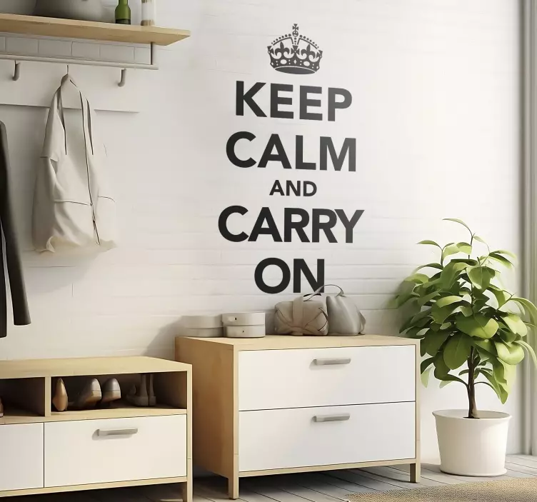 Sticker decorativo keep calm - TenStickers